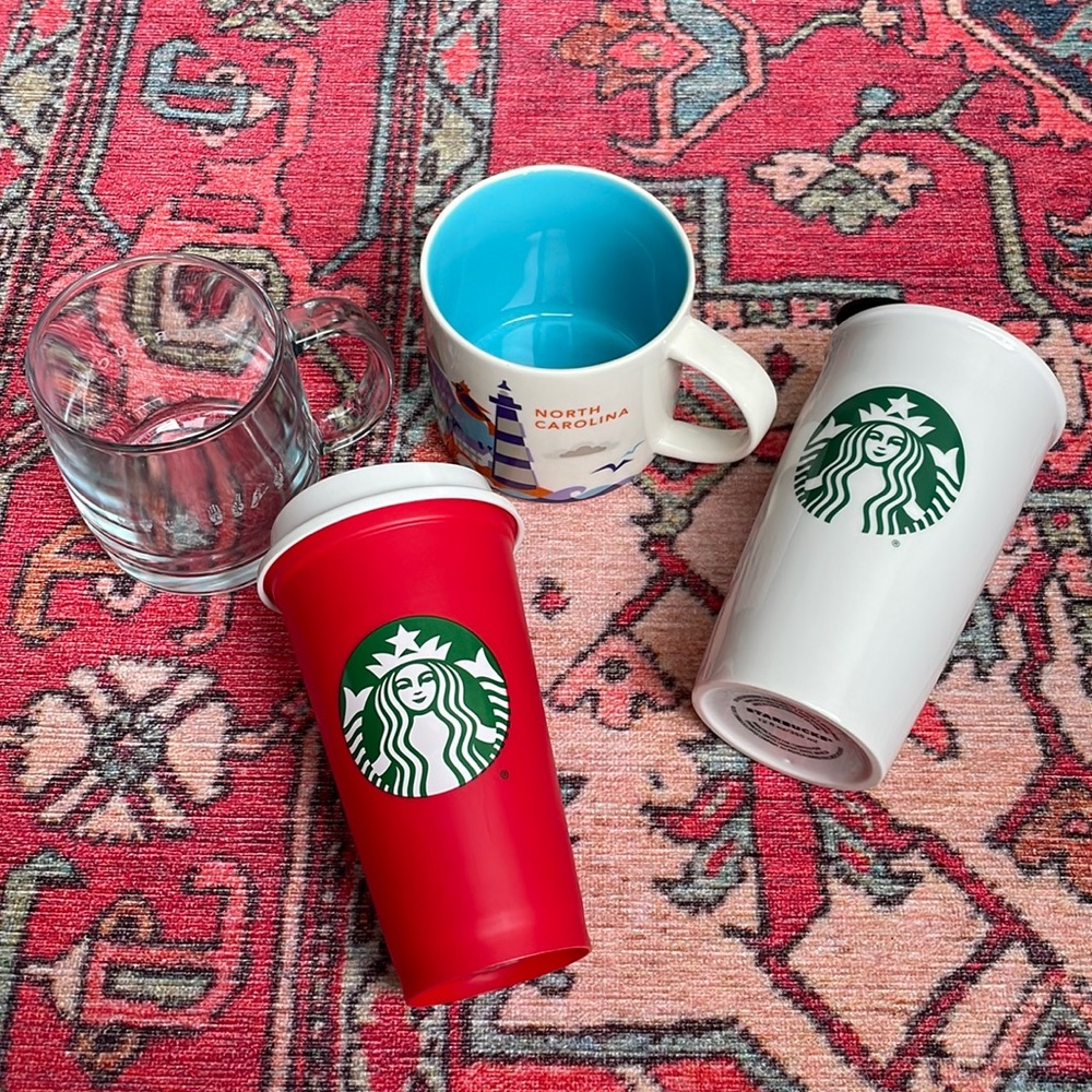 Lot of 4 Starbucks Official Mugs/Cups